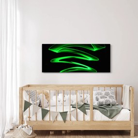 Tablou - valuri neon (120x50 cm)