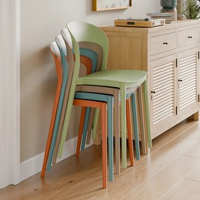 Scaun stivuibil, verde, RADANA NEW