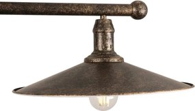 BRILAGI - Lampă suspendată pe tijă FORGE 2xE27/60W/230V cupru/patină