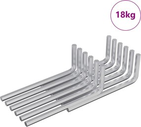 vidaXL Cheie Hexagonală 4675 pcs Argintiu 32 x 86 mm Oțel