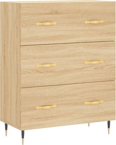 vidaXL Servantă, stejar sonoma, 69,5x34x90 cm, lemn compozit