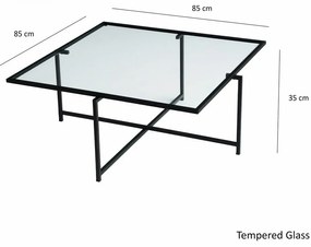 Măsuță de conferință Sun Black