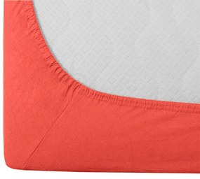 Cearsaf Jersey EXCLUSIVE portocaliu 140 x 200 cm