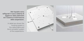 Lustra suspendata moderna GISELLE 54x54cm, alb, gri sau argintiu