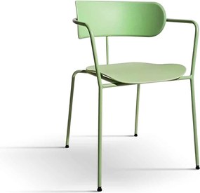 Set 4 scaune metalice MARSIGLIA -HORECA- h 76 cm - VERDE FISTIC
