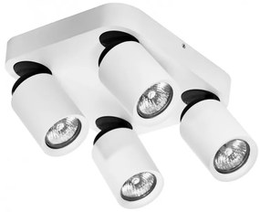 Plafoniera cu spoturi stil modern minimalist Tomi 4 KW alba