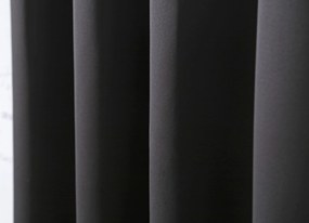 2x draperie neagra OXFORD 140x250 cm