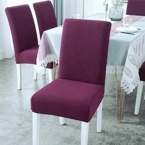Set 6 huse elastice pentru scaune culoare Mov