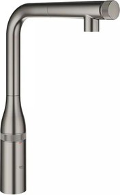 Baterie bucatarie cu dus extractibil Grohe Essence SmartControl antracit periat Hard Graphite