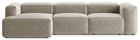 Coltar 3 locuri Bergamo stofa L304 cm