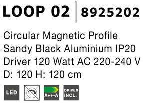 Sina magnetica circulara Loop 02, diametru 120cm NVL-8925202