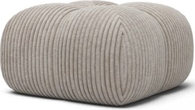 Puf Tapitat Covio 85x85x52 cm, alb Velvet – Modullo 01