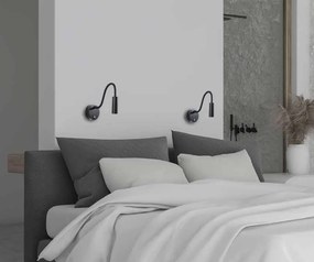 Aplica LED de perete cu brat flexibil Minimal alba