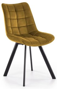 Scaun de dining COMORO, 1 buc., galben