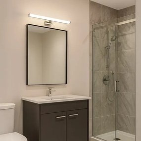 Aplica LED pentru oglindă de baie MIRORE, 10 W, 230 V, 60 cm, IP44, crom lucios