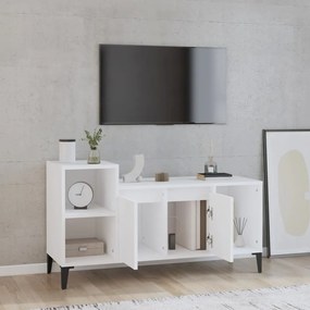 Comoda TV, alb, 100x35x55 cm, lemn prelucrat 1, Alb