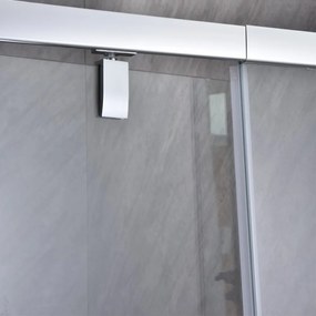 Ușă de duș reglabilă flexibilă 76-91x185 cm