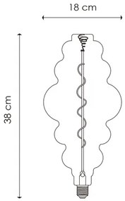 LED bec vintage Edison E27/4W/230V 3000K CRI 90, dimabil