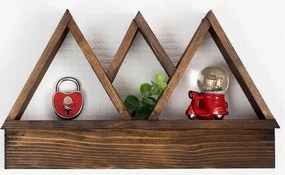 Raft de perete din lemn ,seria wood, Homs, natural, 42 x 25 x 6 cm,700135