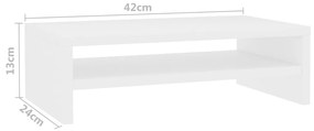 Suport monitor, alb, 42 x 24 x 13 cm, PAL 1, Alb