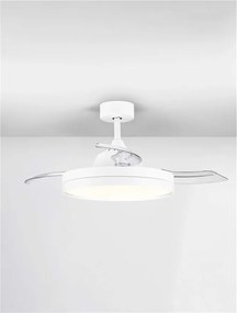 Lustra LED cu Ventilator si telecomanda NEVMA alb