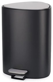 Coș de gunoi negru mat cu pedală din oțel 5 l EasyStore Luxe – Joseph Joseph