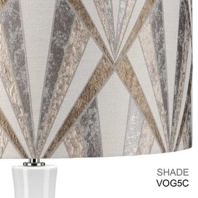 Lampă de masă Elstead MILO-PN-TL-VOGSC MILO 1xE27/60W/230V gri/maro