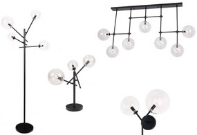 Aplica design industrial, minimalist Lollipop 2L negru W0277 MX