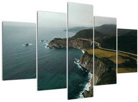 Tablou - Stânci în ocean (150x105 cm)