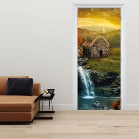 Fototapet pentru ușă - Casuța din povesti (95x205cm)