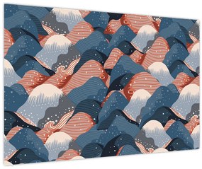 Tablou - Valuri și dealuri (90x60 cm)