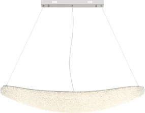 Globo 68524-40 - Lustru LED dimabil pe cablu KRISTALLA LED/40W/230V crom lucios + telecomandă