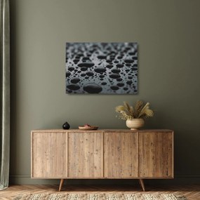 Tablou pe sticlă cu picături de apă (70x50 cm)