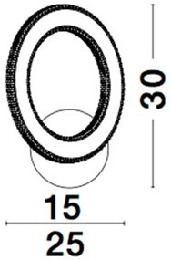 Aplica de perete LED design elegant CILION