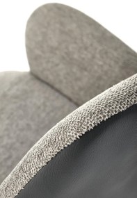 Scaun tapitat K494 gri/negru