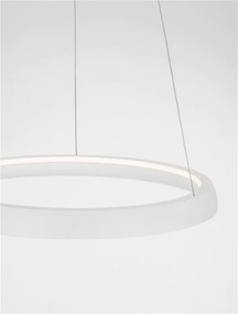 Lustra circulara aluminiu alb LED CCT OVIA 60cm