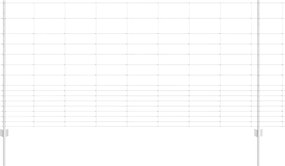 vidaXL Gard cu Stâlp Argintiu 1,2 x 50 m Oțel