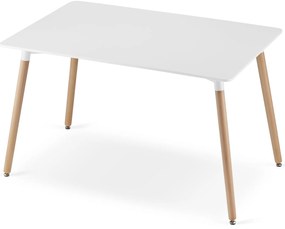 Masa de sufragerie alba, ADRIA 120x80 cm