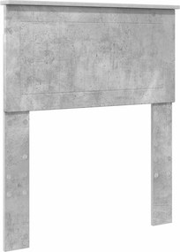 vidaXL Tăblie cap Gri din beton 75 cm Lemn compozit