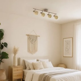 Plafonieră cu spoturi DEX 4xE14/10W/230V bej/crem