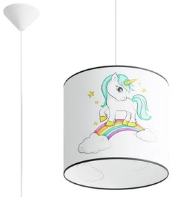 Lustră pe cablu pentru copii Sollux SL.1412 UNICORN 1xE27/15W/230V d. 30 cm