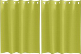 vidaXL Perdele Opaque cu Inel 2 pcs Verde 140 x 140 cm Poliester