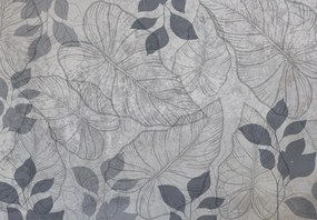 Fototapet - Contururile frunzelor (147x102 cm)