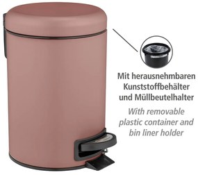 Coș de gunoi cu pedală din oțel 3 l Leman – Wenko