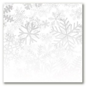 Tablou pe panza canvas Iarna. Zăpadă. Fulgi de zăpadă
