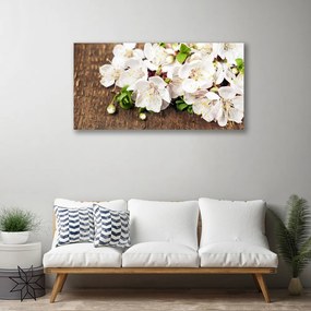 Tablou pe panza canvas Flori Floral alb