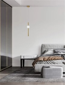 Pendul LED design modern Neutron auriu 12cm