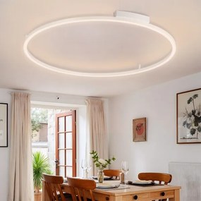 Brilagi - Lampă LED dimabilă PORTOFINO LED/85W/230V Ø 120 cm albă + telecomandă