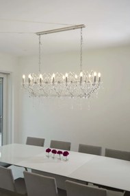 Lustra suspendata cristal design elegant Florence 14L 80614-14CC SRT