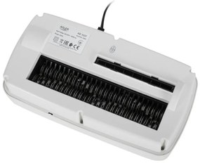 Distrugator de documente Adler AD 1037, 200 W, 13 L, Pana la 22 cm, 6 foi, CD/DVD si card, Pornire/oprire automata, Functie inversa, 69 dB, Alb